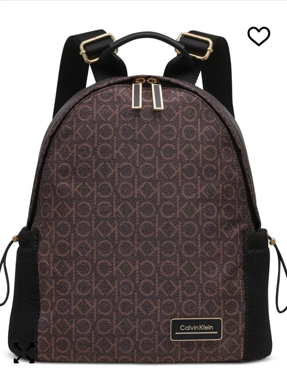 Calvin Klein‎ Jessie Mesh Side Pocket Nylon Backpack
